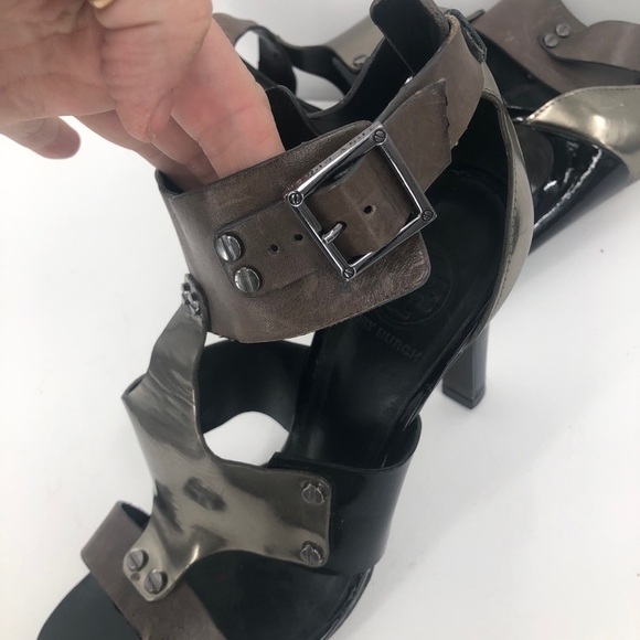 Tory Burch black and silver strap he’ll size 9.5M - Picture 10 of 15